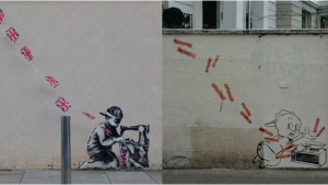 Illustration : "Revisiter les œuvres de Banksy avec des Cartoons"