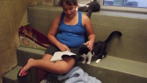 Illustration : "Book Buddies : ces enfants qui font la lecture aux chats abandonnés"