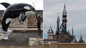 Illustration : "Dismaland : le Disneyland glauque et cauchemardesque de Banksy..."