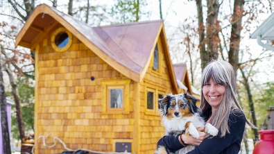Illustration : "Nouvelle série autour des Tiny House. Ou comment vivre dans des maisons minuscules mais bien équipées..."