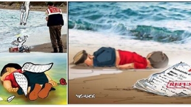 Illustration : "Un dernier hommage au petit Aylan à travers 23 dessins bouleversants..."