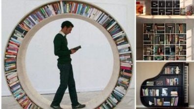 Illustration : "22 bibliothèques originales, créatives et pratiques"