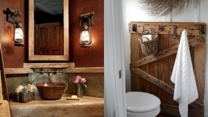 Illustration : "Envie d'une salle de bain rustique ? Ces 35 photos devraient vous inspirer..."
