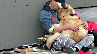 Illustration : 9 photos émouvantes de chiens et de SDF qui prouvent que l'amour des animaux est inconditionnel