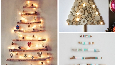 Illustration : Des sapins de Noël originaux, à réaliser uniquement avec des branches ! 25 idées qui devraient vous plaire...