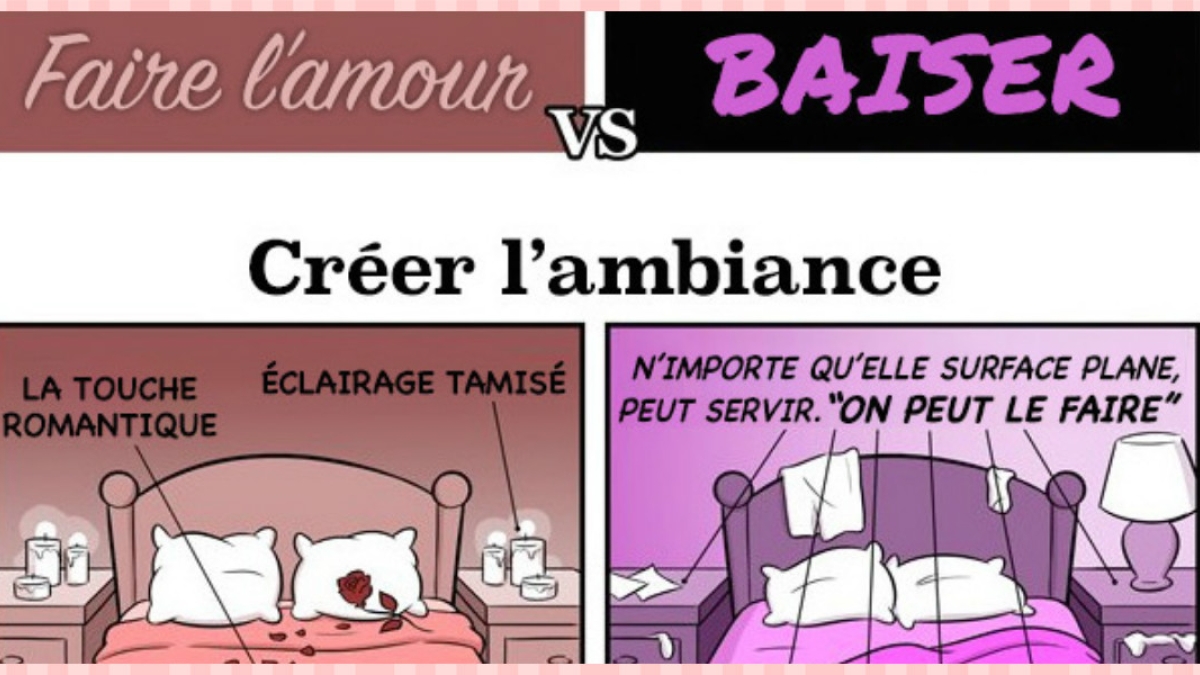 Faire l'@mour Vs B@iser: 8 Illustrations qui prouvent que ce sont deux