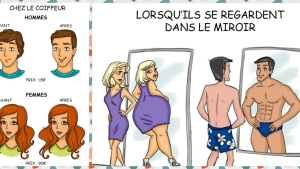 Illustration : "Hommes Vs Femmes, voici ce qui les opposent complètement en 14 illustrations !"