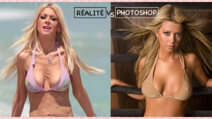 Illustration : "Naturel Vs Photoshop: 17 photos de stars qui nous montrent que PERSONNE n’est parfait..."