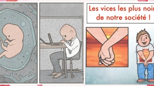 Illustration : "Les vices les plus noirs de notre société, résumés à travers 28 illustrations très vraies..."