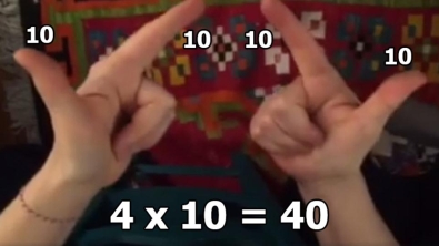 Illustration : "Apprendre les tables de multiplications avec les mains, l’astuce qu’il faut à vos enfants !"