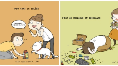 Illustration : "« J’aime mon homme pour ces 12 raisons » : quand un dessinateur nous explique pourquoi sa femme l’aime..."
