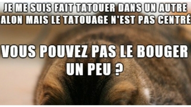 Illustration : "Top 13 des questions les plus débiles entendues dans un salon de tatouage !"