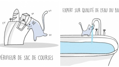 Illustration : "Ces 17 illustrations amusantes décrivent parfaitement les métiers qu’un chat pourrait avoir !"