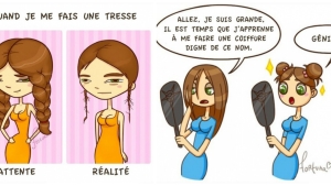 Illustration : "Ces 14 illustrations résument très bien les problèmes que rencontrent quotidiennement les filles ! La 3 est trop vraie..."