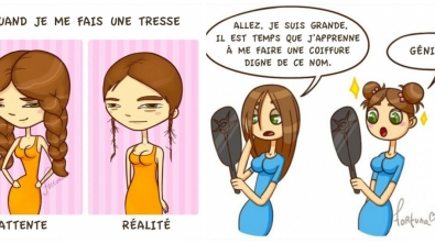 Illustration : "Ces 14 illustrations résument très bien les problèmes que rencontrent quotidiennement les filles ! La 3 est trop vraie..."