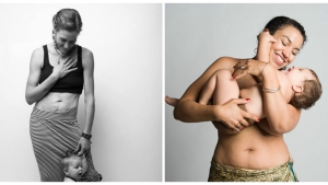 Illustration : "Des images qui rendent hommage au vrai corps d’une maman après sa grossesse… Un projet de Jade Beall !"