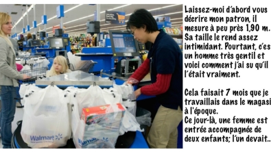 Illustration : "Le geste merveilleux d’un patron de supermarché envers une mère de famille en difficulté..."