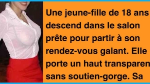 Illustration : "En quittant la maison avec un haut transparent, elle ne s’imaginait pas que sa grand-mère ferait ça..."