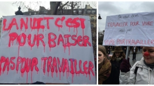 Illustration : "Les meilleurs slogans brandis par les manifestants contre la loi El Khomri. À tomber de rire !"