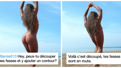 Illustration : "Un as du Photoshop modifie les photos à sa manière. Le fou rire est assuré ! "