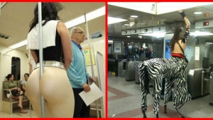 Illustration : "Ces rencontres totalement improbables qu’on peut faire dans le métro… 18 photos !"
