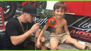 Image illustrant l'article Cet artiste tatoue des têtes de mort sur des enfants de moins de 10 ans, mais attendez de voir pourquoi !