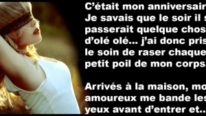 Illustration : "Il bande les yeux de sa petite amie lors de sa fête d'anniversaire mais il n'aurait jamais pu prévoir ceci: "