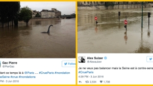 Illustration : "24 tweets hilarants concernant la crue de la Seine..."