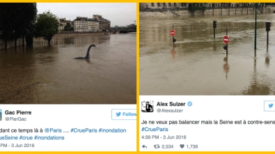 Illustration : "24 tweets hilarants concernant la crue de la Seine..."