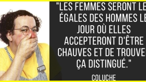 Illustration : "Les 30 citations les plus hilarantes de Coluche... Déjà 30 ans qu'il s'en est allé !"