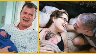 Illustration : "20 photos de naissance magnifiques où les papas accueillent leur bébé... De quoi nous rappeler qu'ils sont aussi importants que les mamans !"
