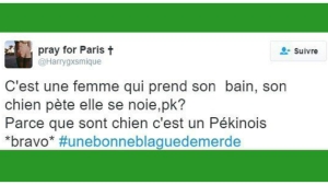 Illustration : "Top 30 des blagues pourries qu'on ne se lassera jamais d'entendre! Le tout sous le hashtag #UneBonneBlagueDeMerde ! Merci twitter... "