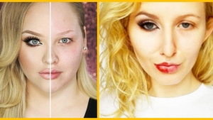 Illustration : "Une moitié de visage sans maquillage, et l'autre avec... Ces 19 femmes nous montrent que c'est un monde de différence !  "