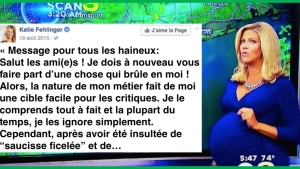 Illustration : "Présentatrice météo, Katie Fehlinger répond avec sagesse à ceux qui l’ont traitée de « grosse dégoûtante » parce qu’elle est enceinte … "