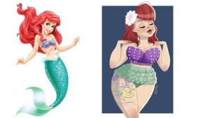 Image illustrant l'article A quoi ressembleraient les princesses Disney si elles étaient rondes ?