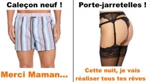 Illustration : "Vous portez l'un de ces 9 sous-vêtements ? Regardez ce que ça révèle sur votre personnalié !"