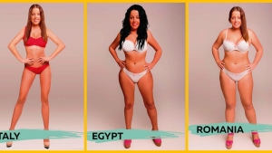 Illustration : "À quoi ressemble l'idée du corps parfait d'une femme dans 18 pays différents ? "