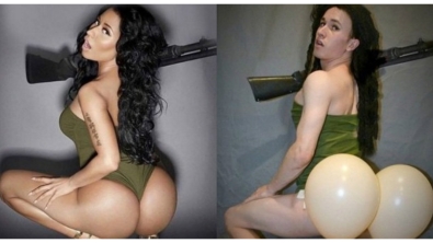 Illustration : "Il parodie les photos de stars féminines sur Instagram. 20 photos !"