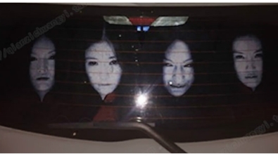 Illustration : En Chine, ils ont la solution contre les conducteurs qui vous vous éblouissent en vous collant de nuit. 12 autocollants photosensibles!