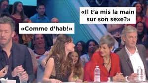 Image illustrant l'article "Il t'a mis la main sur son sexe ?"... Internet polémique, Cyril Hanouna est-il allé trop loin avec sa chroniqueuse ?
