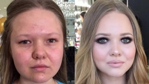 Illustration : "Les femmes vont-elles trop loin avec le maquillage ? (33 photos)"