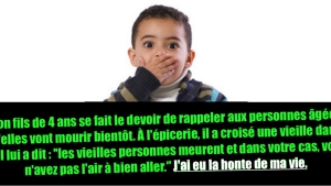 Illustration : "Les 20 phrases les plus embarrassantes, sorties par des enfants en public."