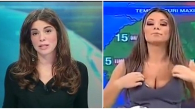 Illustration : "Une présentatrice météo en dévoile un peu trop... Embarrassant !"