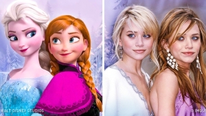 Illustration : "20 Célébrités et Caractères Disney Qui Se Ressemblent Comme Deux Gouttes D'eau!"