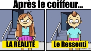 Illustration : "13 images et situations hilarantes, montrant la différence entre ce qu'on voit et ce qu'on recent secrètement... "