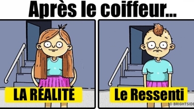 Illustration : "13 images et situations hilarantes, montrant la différence entre ce qu'on voit et ce qu'on recent secrètement... "