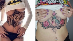 Illustration : "La tendance est aux tatouages sous la poitrine, que pensez-vous de ces 20 créations ?"