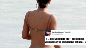 Illustration : "Réponse de Kim Kardashian après les nombreuses critiques reçues sur la forme et l'état de ses fesses!"
